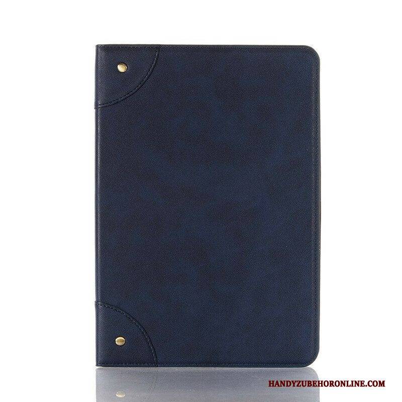 Case Für Samsung Galaxy Tab S8 Plus / Tab S7 Plus Vintage-nieten Aus Kunstleder