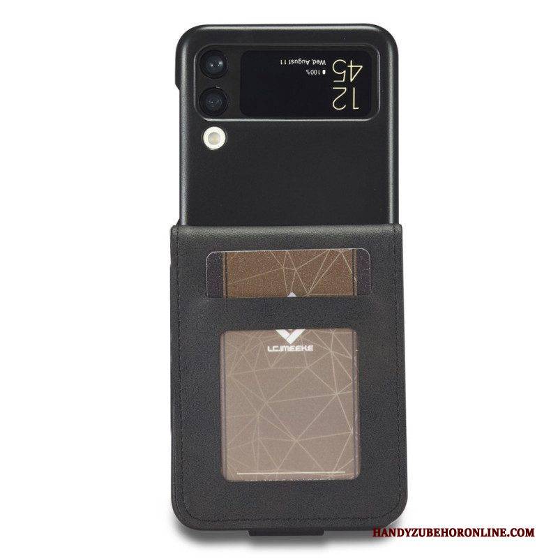 Case Für Samsung Galaxy Z Flip 3 5G Flip Case Kartenhalter Und Verschluss Lc.imeeke