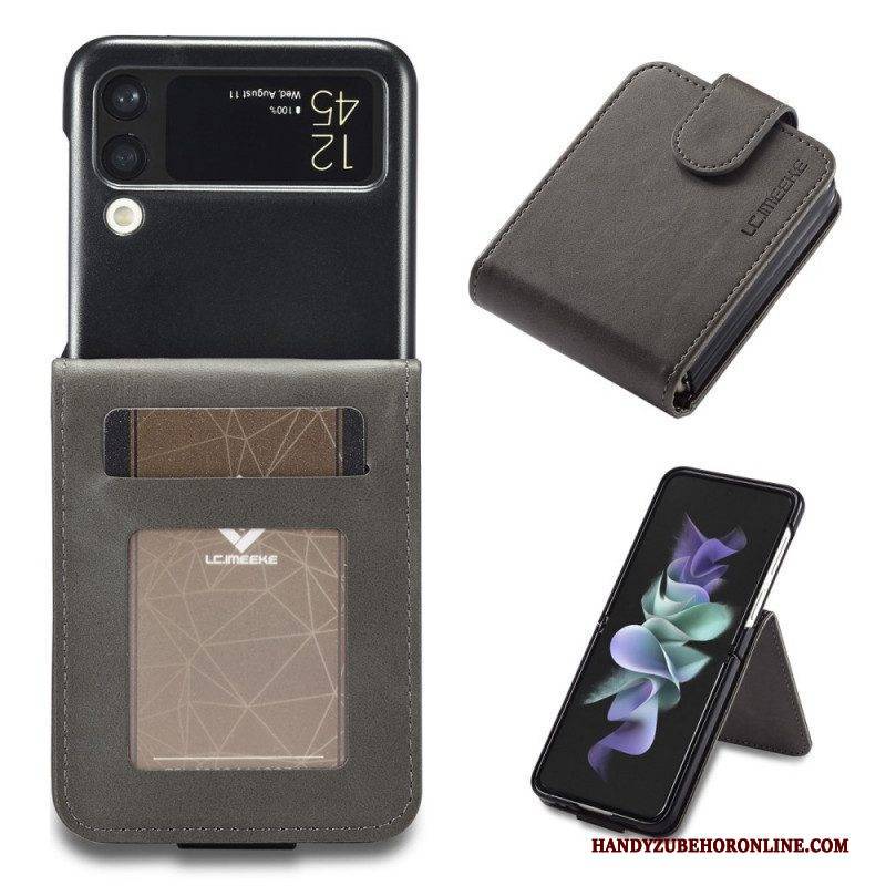 Case Für Samsung Galaxy Z Flip 3 5G Flip Case Kartenhalter Und Verschluss Lc.imeeke