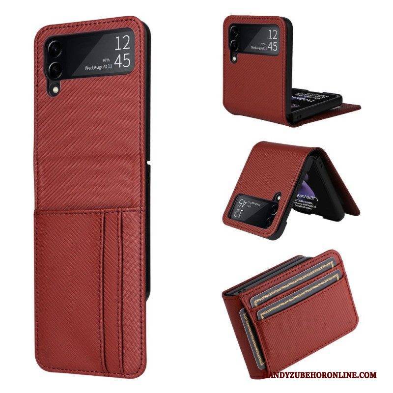 Case Für Samsung Galaxy Z Flip 4 Flip Case Retro-kartenetui In Lederoptik