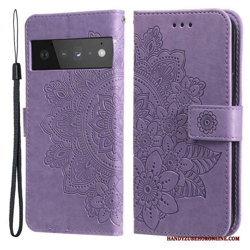 Flip Case Für Google Pixel 6 Pro Blumen-mandala