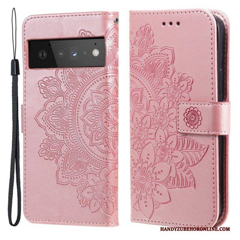 Flip Case Für Google Pixel 6 Pro Blumen-mandala