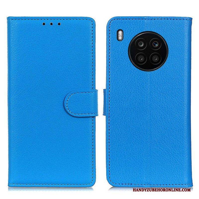 Flip Case Für Honor 50 Lite Litschi-textur