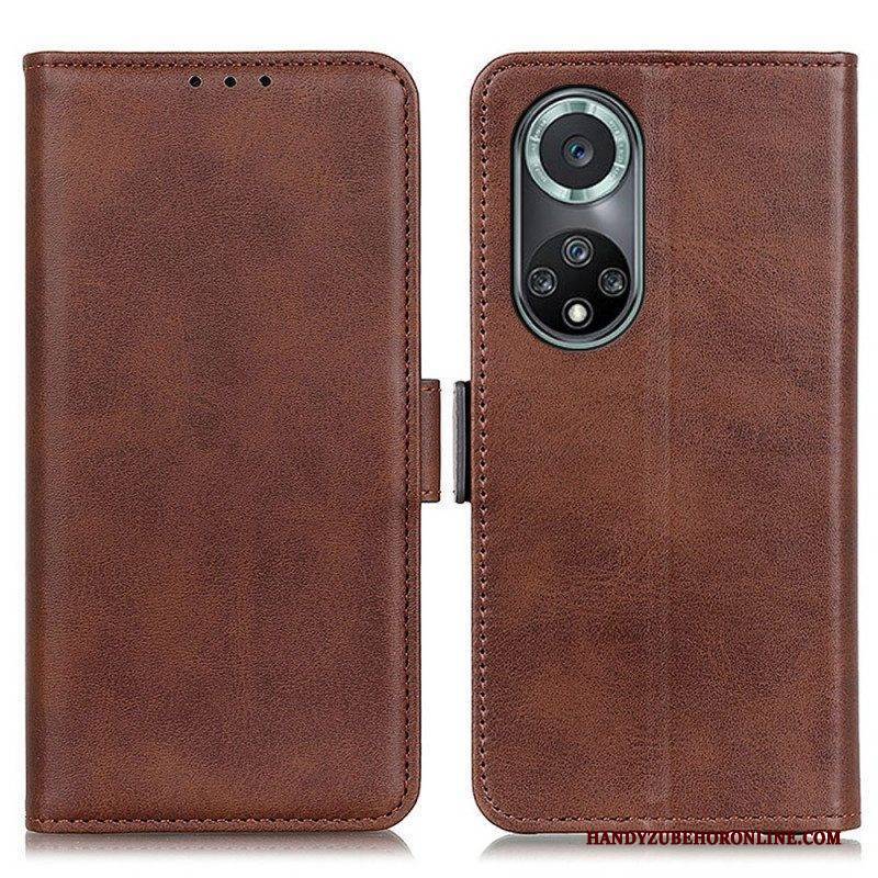 Flip Case Für Honor 50 Pro Flip Case Doppelte Klappe