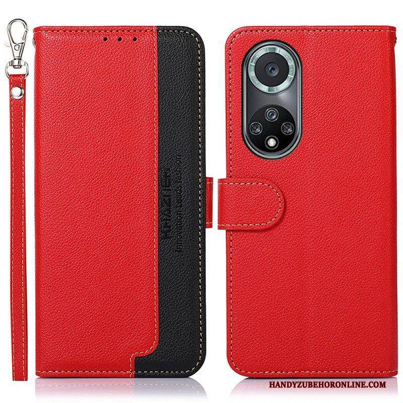 Flip Case Für Honor 50 Pro Pro Style Lychee Rfid Khazneh