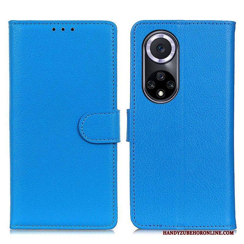 Flip Case Für Honor 50 Traditionell Litschi