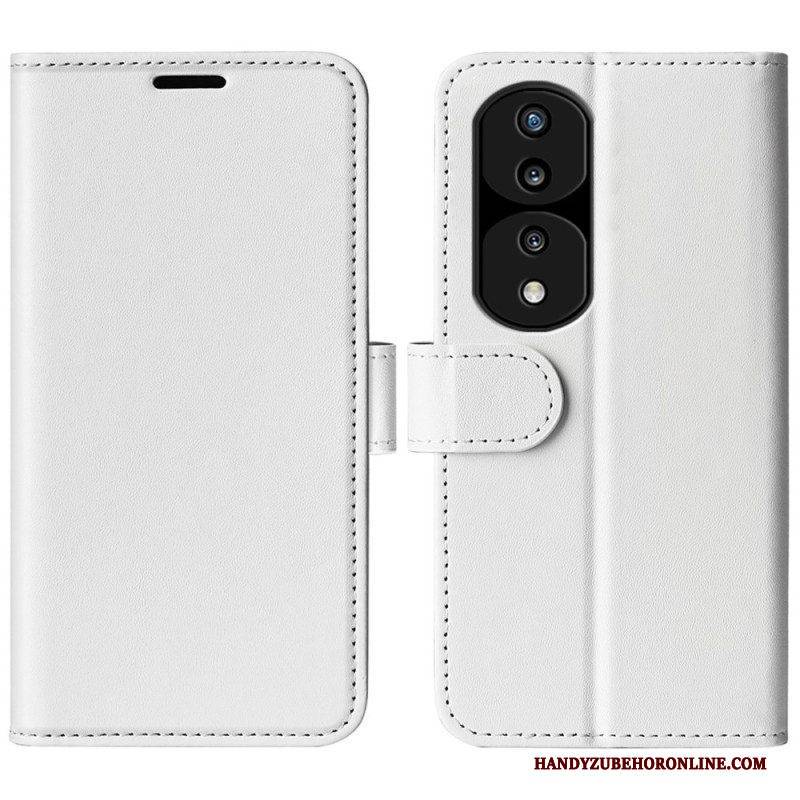 Flip Case Für Honor 70 Designer-ledereffekt