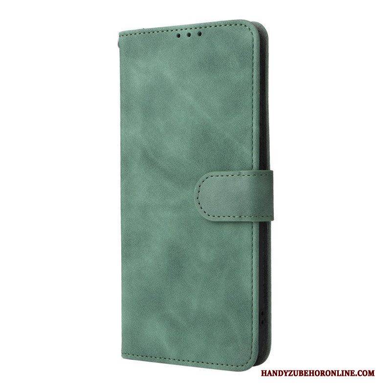 Flip Case Für Moto G51 5G Skin Touch Vintage