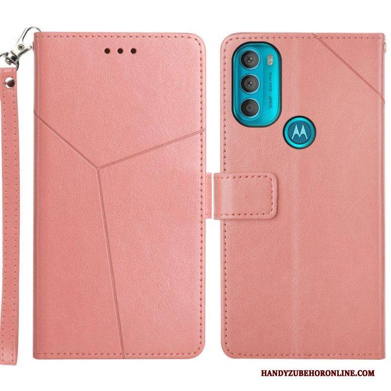 Flip Case Für Moto G71 5G Stil Leder Geo Y Design