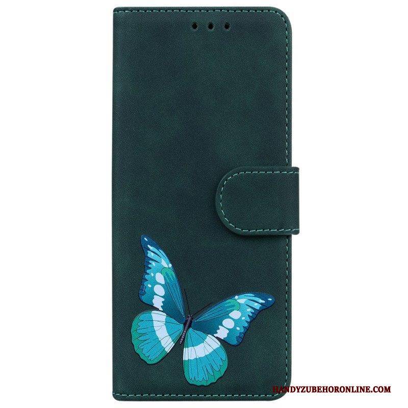 Flip Case Für Moto G73 5G Schmetterlingsdesign