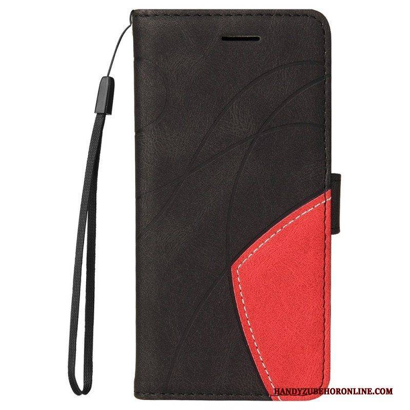 Flip Case Für Motorola Edge 20 Pro Zweifarbig