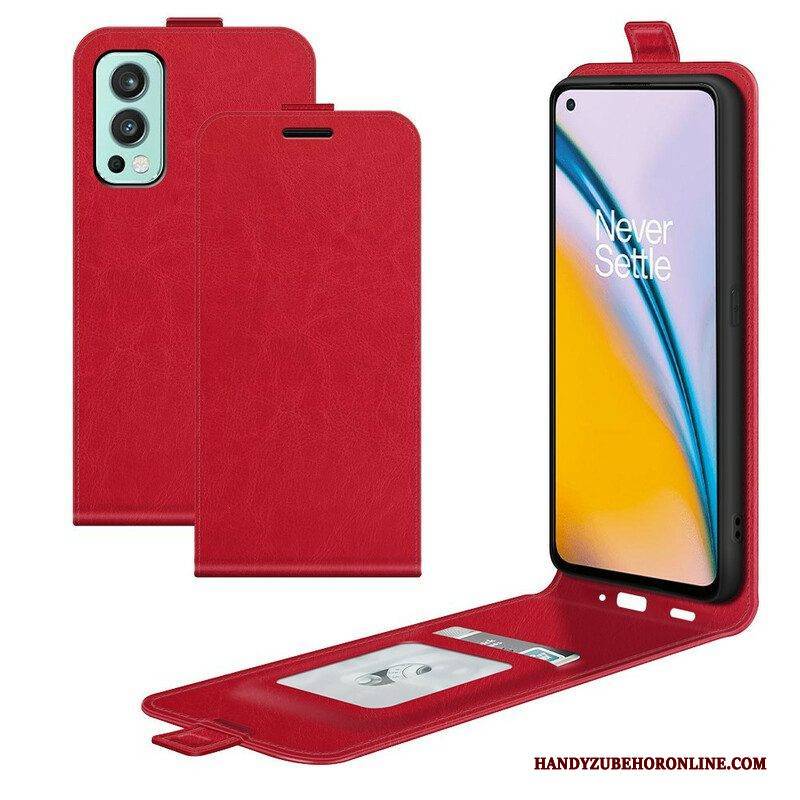 Flip Case Für OnePlus Nord 2 5G Flip Case Faltendes Retro