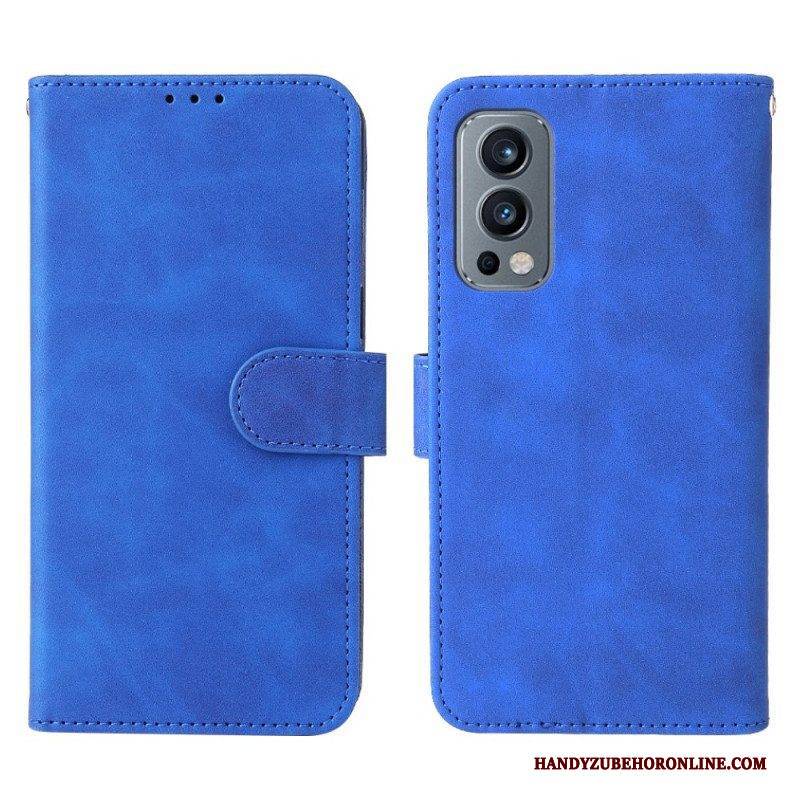 Flip Case Für OnePlus Nord 2 5G Hautberührung