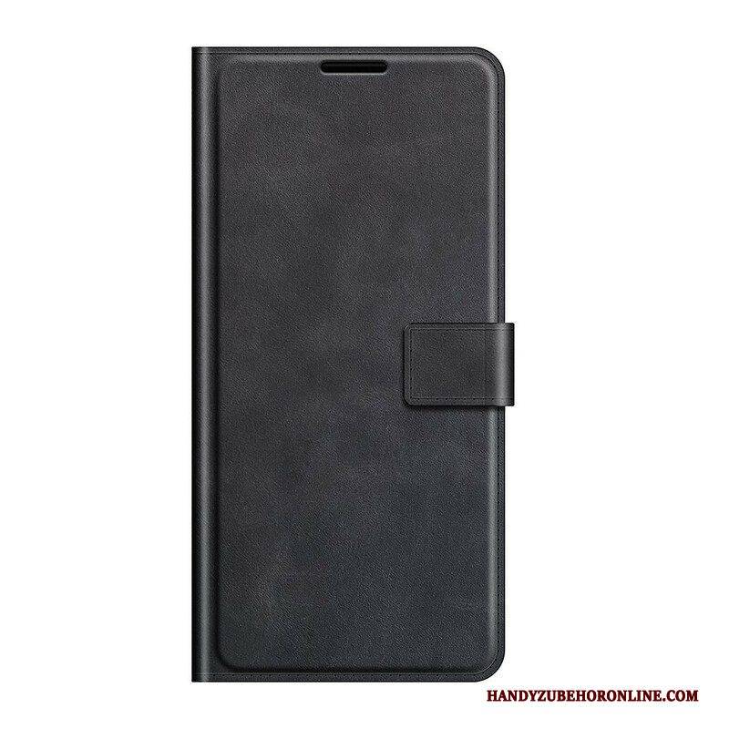 Flip Case Für OnePlus Nord 2 5G Schlanker. Extremer Ledereffekt