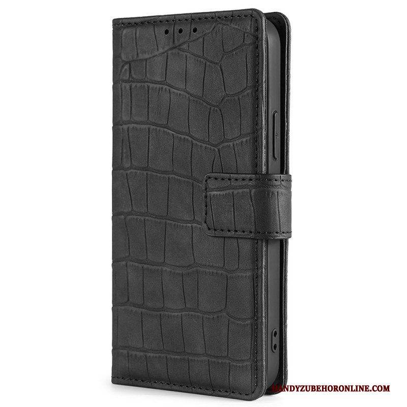 Flip Case Für OnePlus Nord 2T 5G Krokodilleder-stil