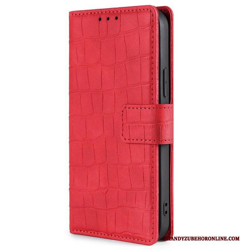 Flip Case Für OnePlus Nord 2T 5G Krokodilleder-stil