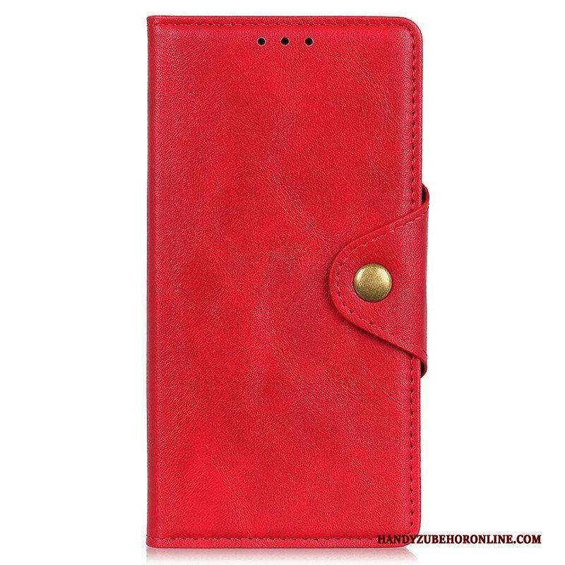 Flip Case Für OnePlus Nord CE 2 5G Kunstleder Mit Knopf