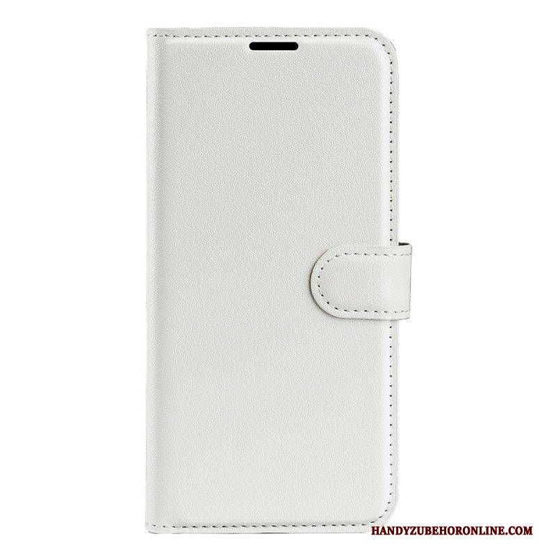 Flip Case Für OnePlus Nord CE 2 5G Litschi-kunstleder