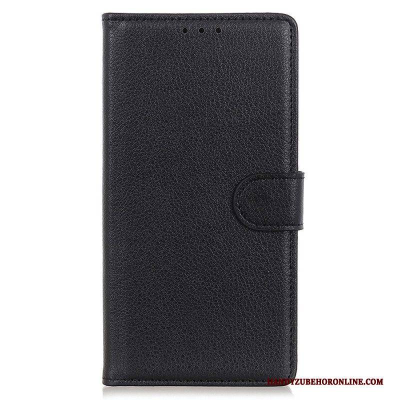 Flip Case Für OnePlus Nord CE 2 5G Litschi-textur