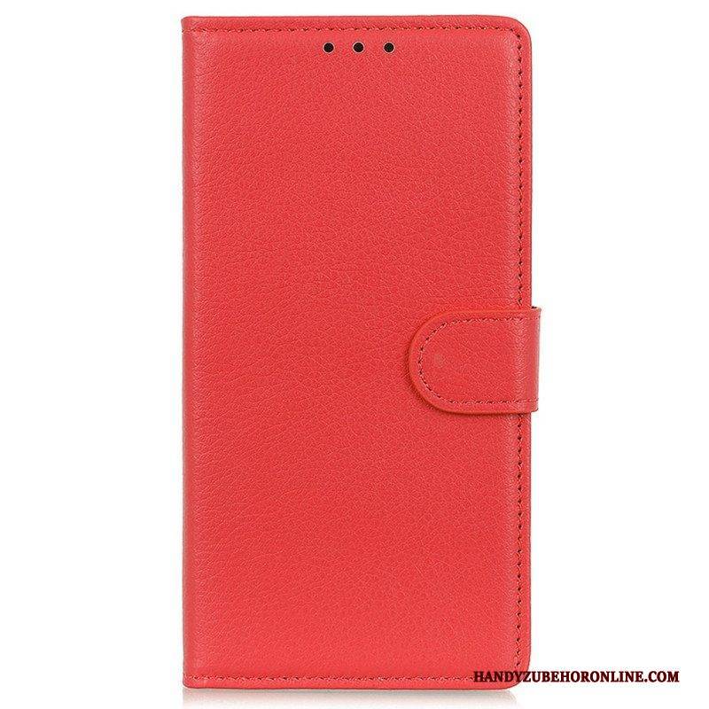 Flip Case Für OnePlus Nord CE 2 5G Litschi-textur