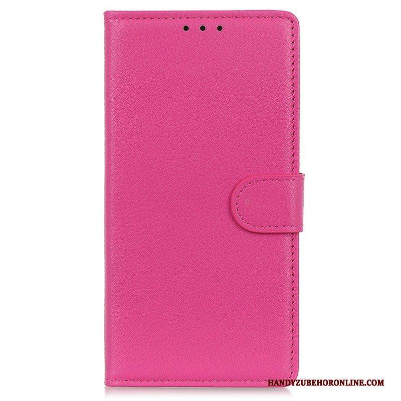 Flip Case Für OnePlus Nord CE 2 5G Litschi-textur