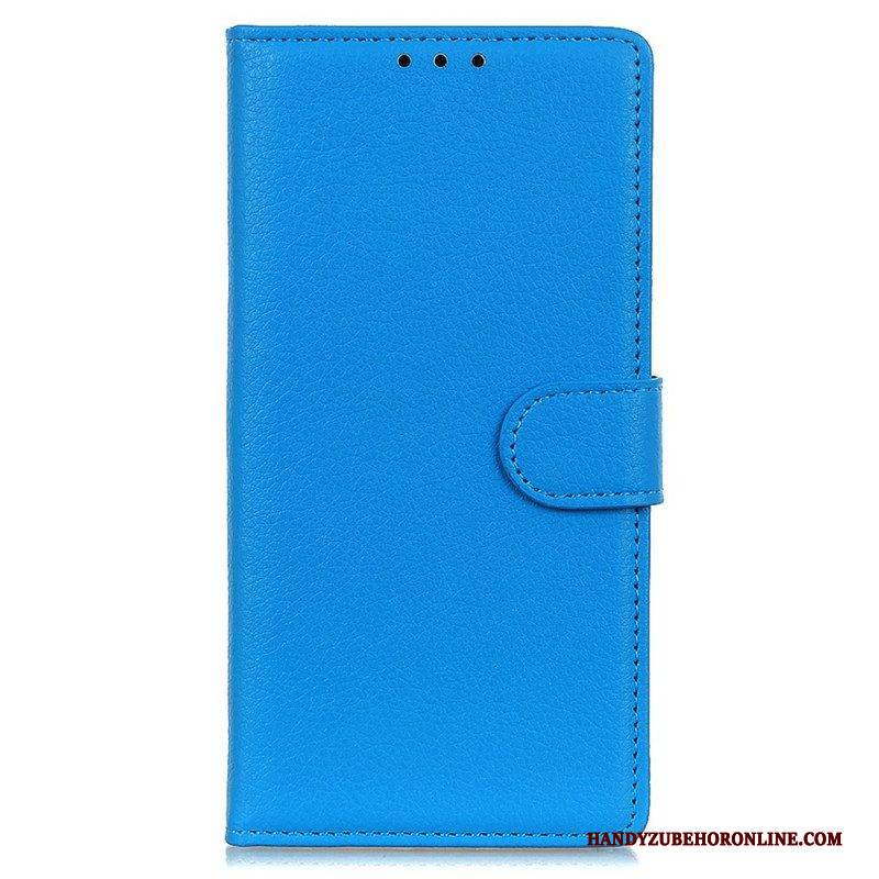 Flip Case Für OnePlus Nord CE 2 5G Litschi-textur