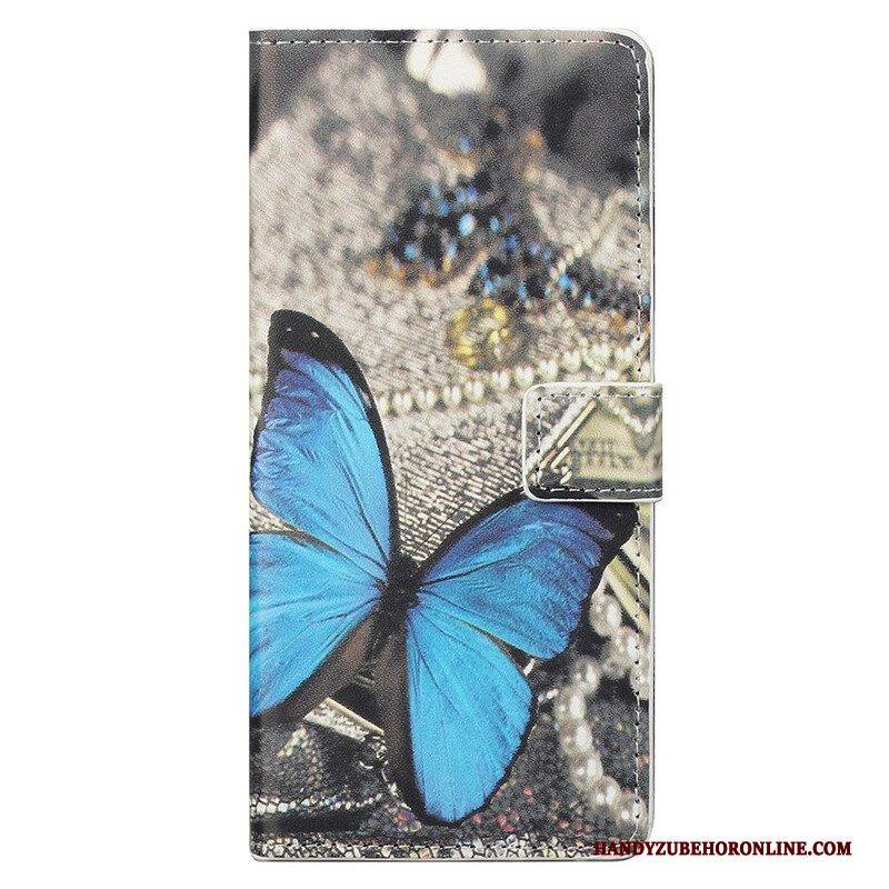 Flip Case Für OnePlus Nord CE 5G Schmetterlinge