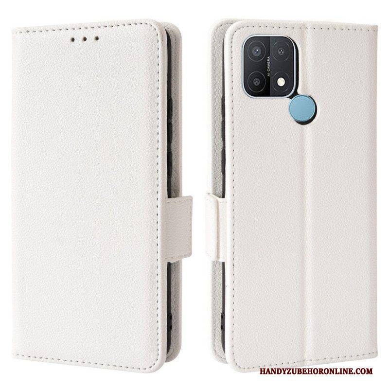 Flip Case Für Oppo A15 Flip Case Klappe Double Litchi Neue Farben