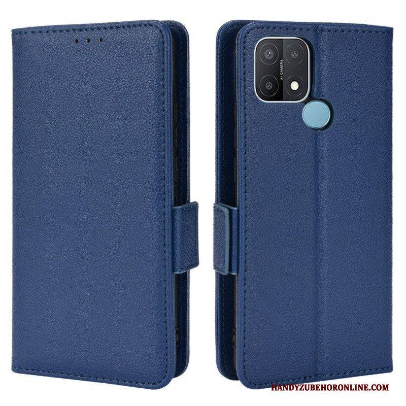 Flip Case Für Oppo A15 Flip Case Klappe Double Litchi Neue Farben