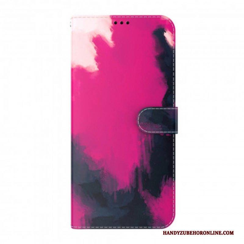 Flip Case Für Oppo A54 5G / A74 5G Aquarell