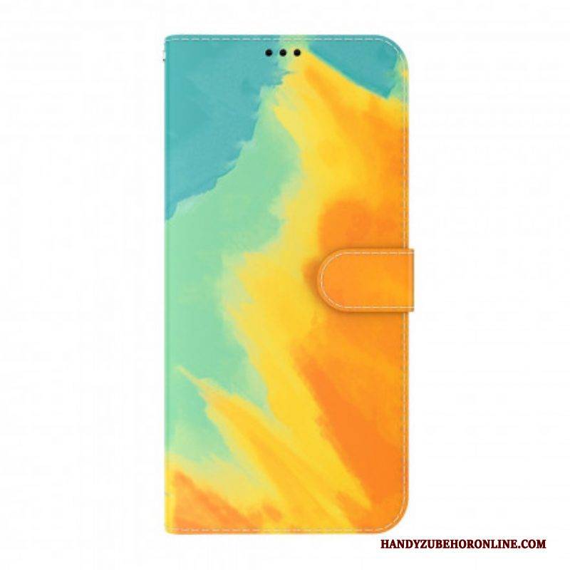 Flip Case Für Oppo A54 5G / A74 5G Aquarell