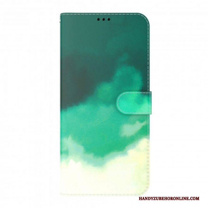 Flip Case Für Oppo A54 5G / A74 5G Aquarell