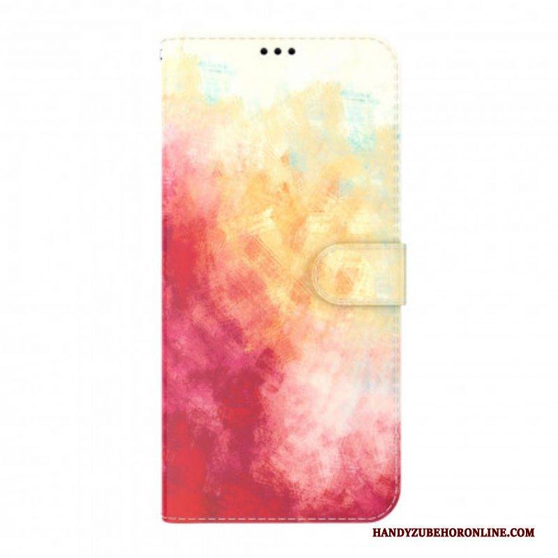 Flip Case Für Oppo A54 5G / A74 5G Aquarell