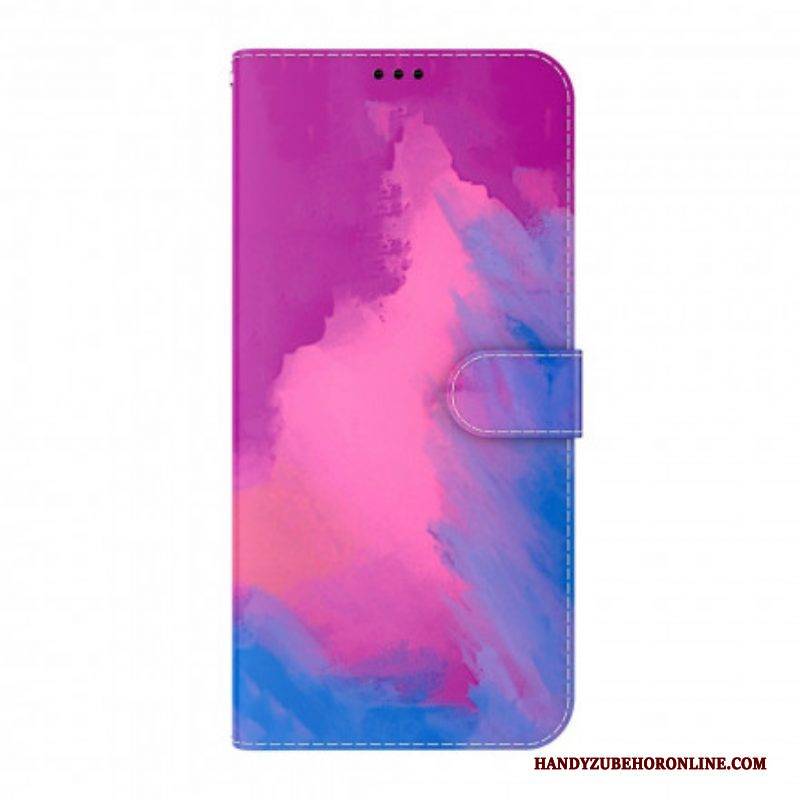 Flip Case Für Oppo A54 5G / A74 5G Aquarell