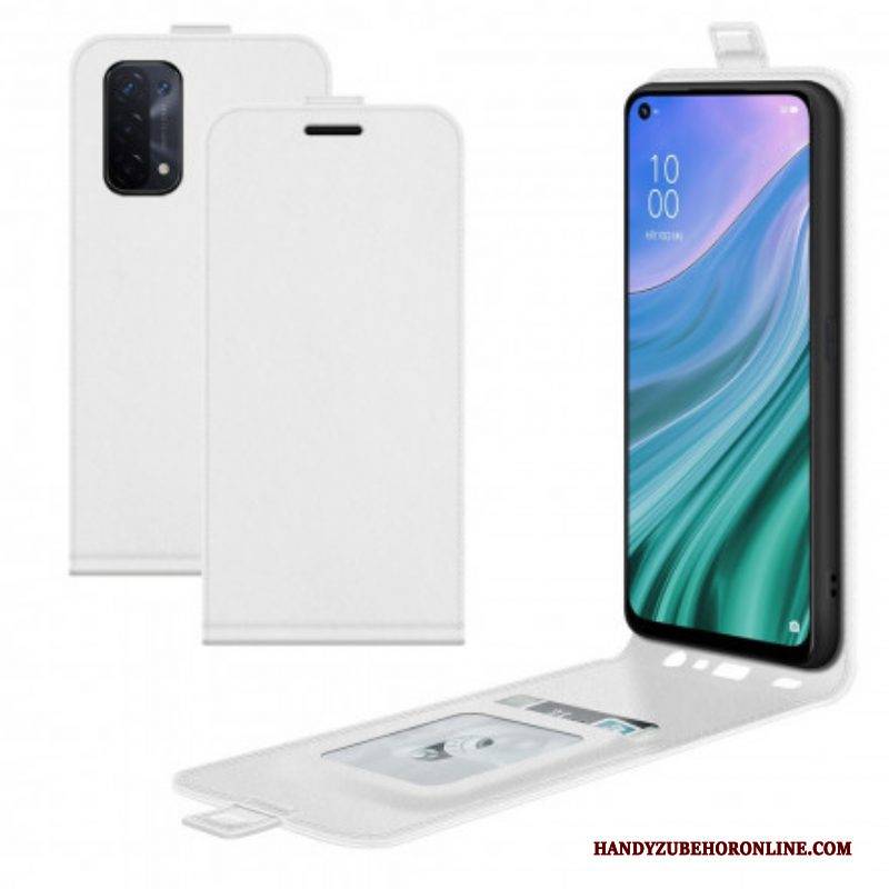 Flip Case Für Oppo A54 5G / A74 5G Flip Case Vertikale Klappe In Lederoptik