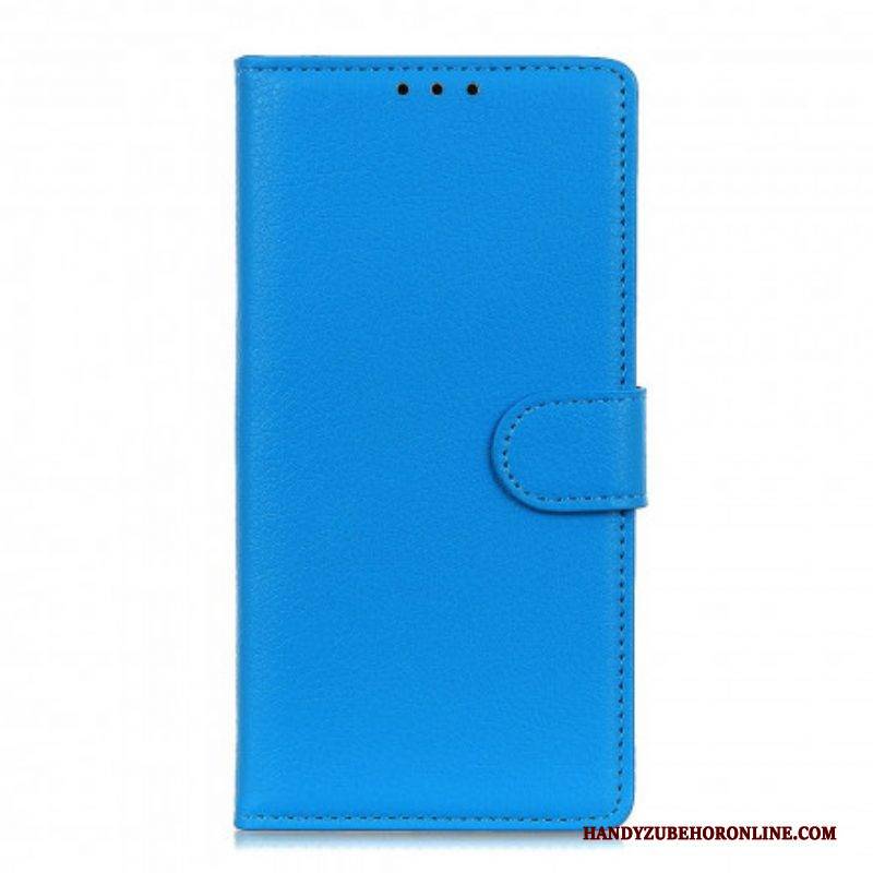 Flip Case Für Oppo A54 5G / A74 5G Litschi-kunstleder