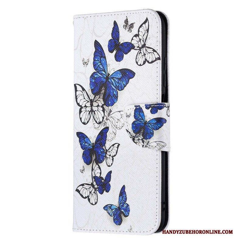 Flip Case Für Poco M3 Pro 5G Wundervolle Schmetterlinge