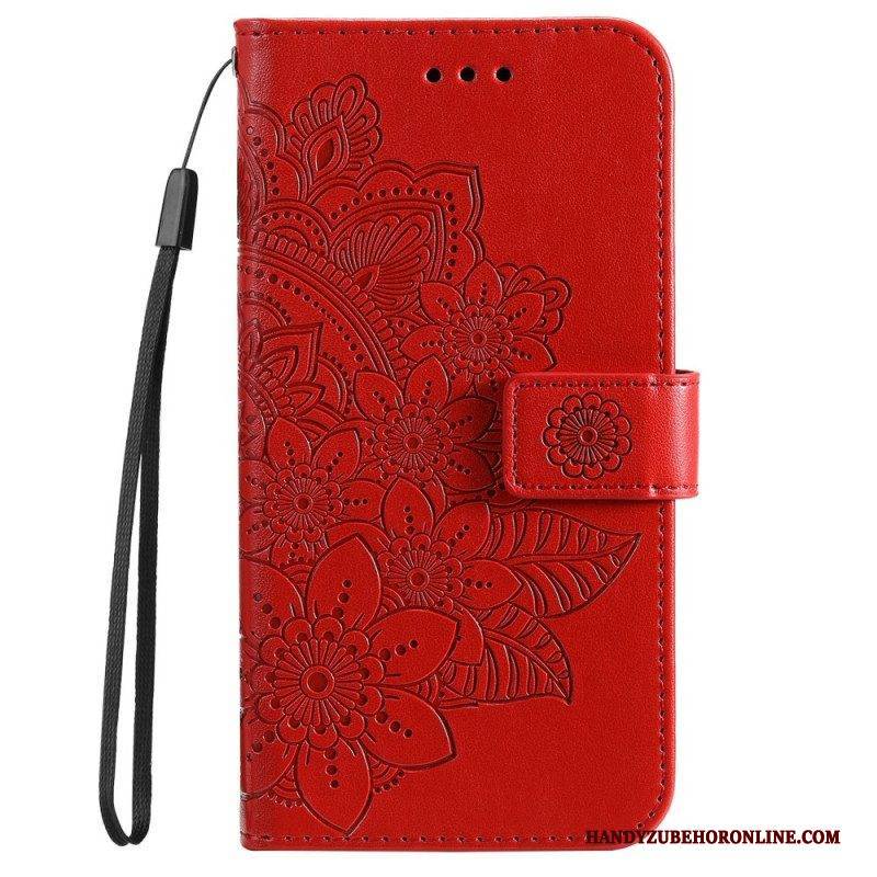 Flip Case Für Poco M4 Pro 5G Blumen-mandala