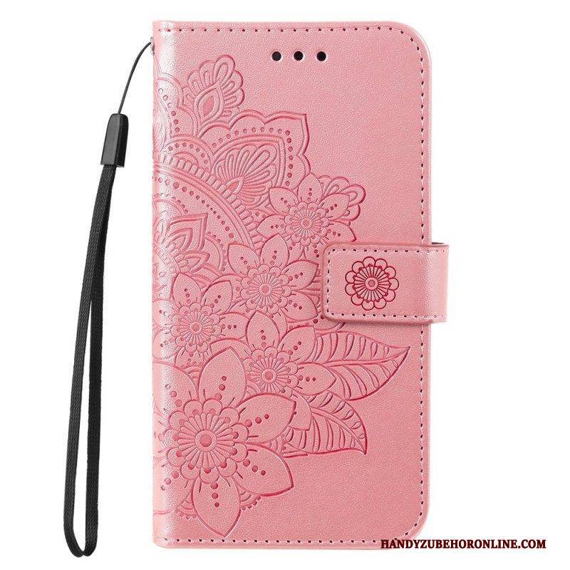 Flip Case Für Poco M4 Pro 5G Blumen-mandala