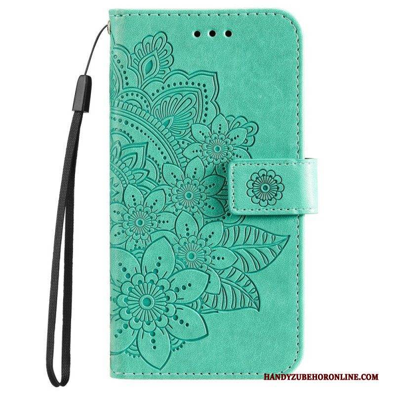 Flip Case Für Poco M4 Pro 5G Blumen-mandala