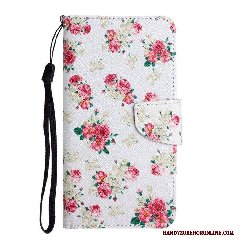 Flip Case Für Poco M4 Pro 5G Liberty Royal Blumen