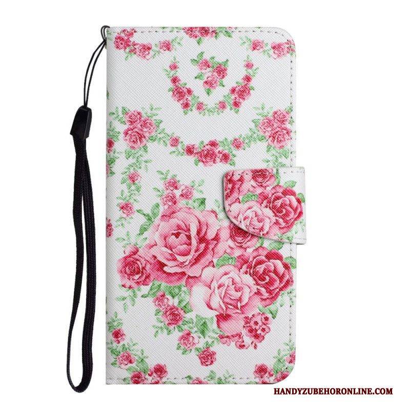 Flip Case Für Poco M4 Pro 5G Liberty Royal Blumen