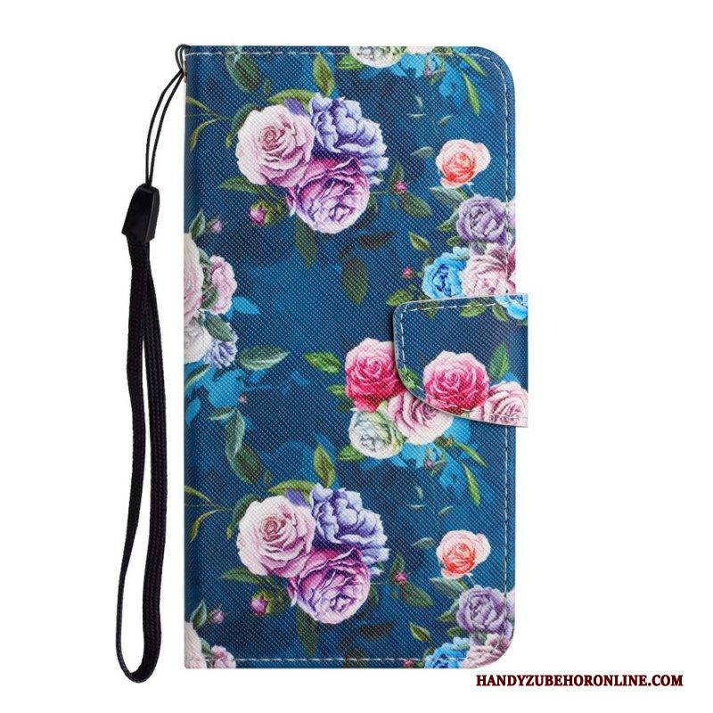 Flip Case Für Poco M4 Pro 5G Liberty Royal Blumen