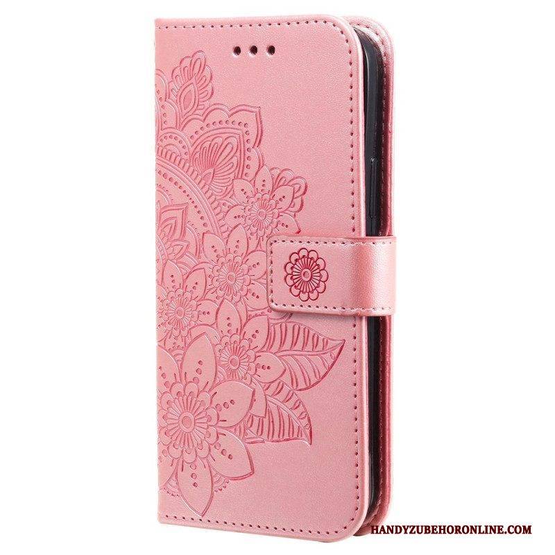 Flip Case Für Poco X5 5G Mit Kordel Riemen-blumen-mandala