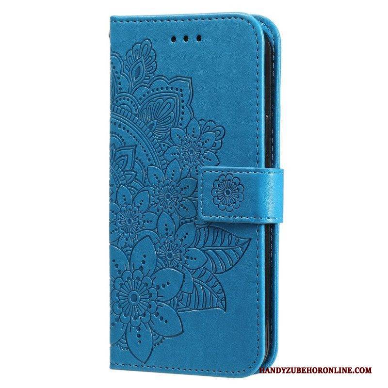 Flip Case Für Poco X5 5G Mit Kordel Riemen-blumen-mandala