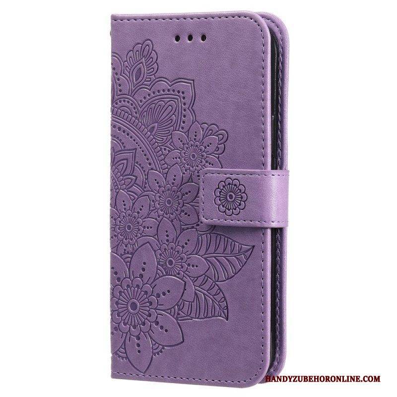 Flip Case Für Poco X5 5G Mit Kordel Riemen-blumen-mandala