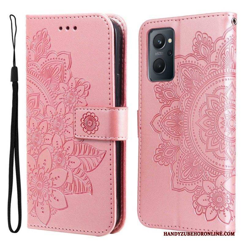 Flip Case Für Realme 9i Mandala-blumen