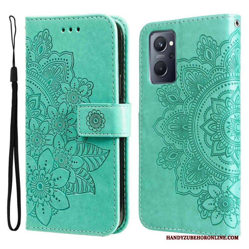 Flip Case Für Realme 9i Mandala-blumen