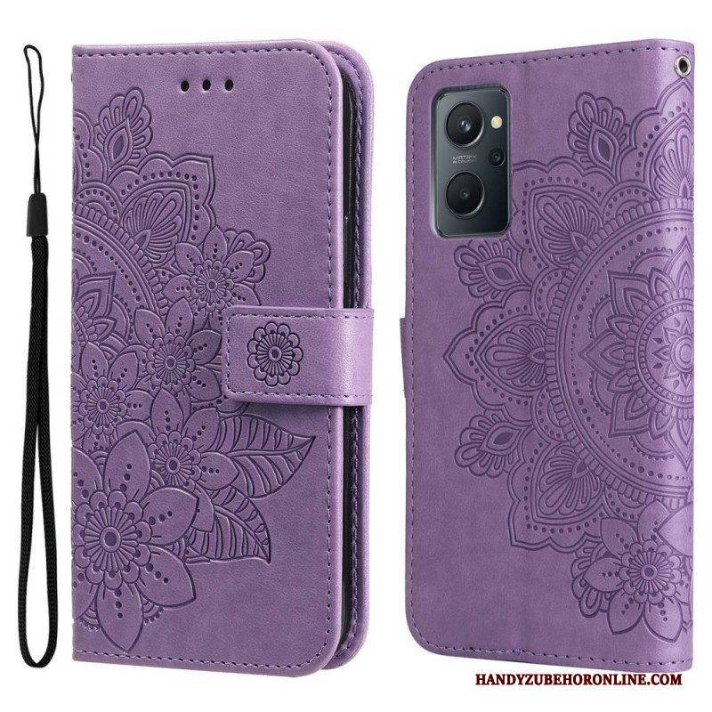 Flip Case Für Realme 9i Mandala-blumen