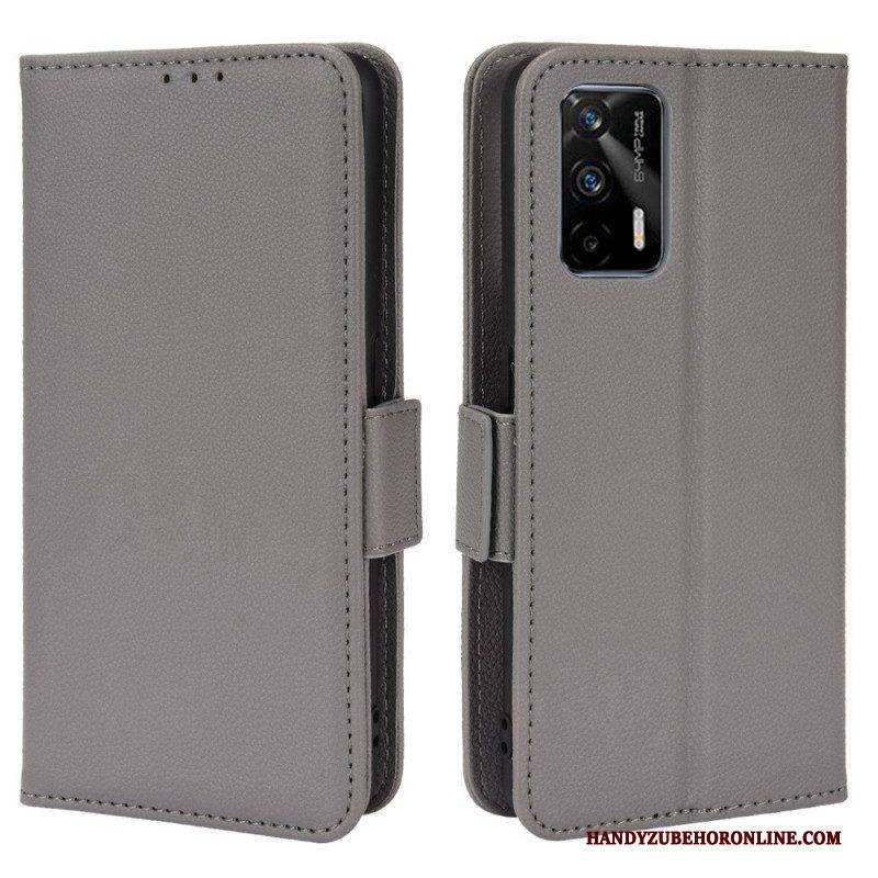 Flip Case Für Realme GT 5G Flip Case Klappe Double Litchi Neue Farben